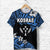 Custom FSM Kosrae T Shirt Unique Vibes Blue LT8 - Wonder Print Shop