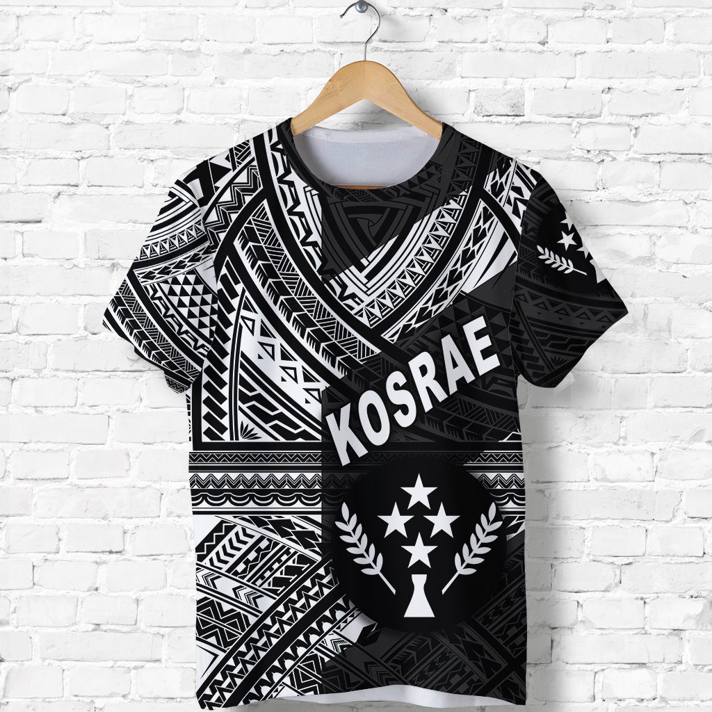 Custom FSM Kosrae T Shirt Original Style Black LT8 - Wonder Print Shop