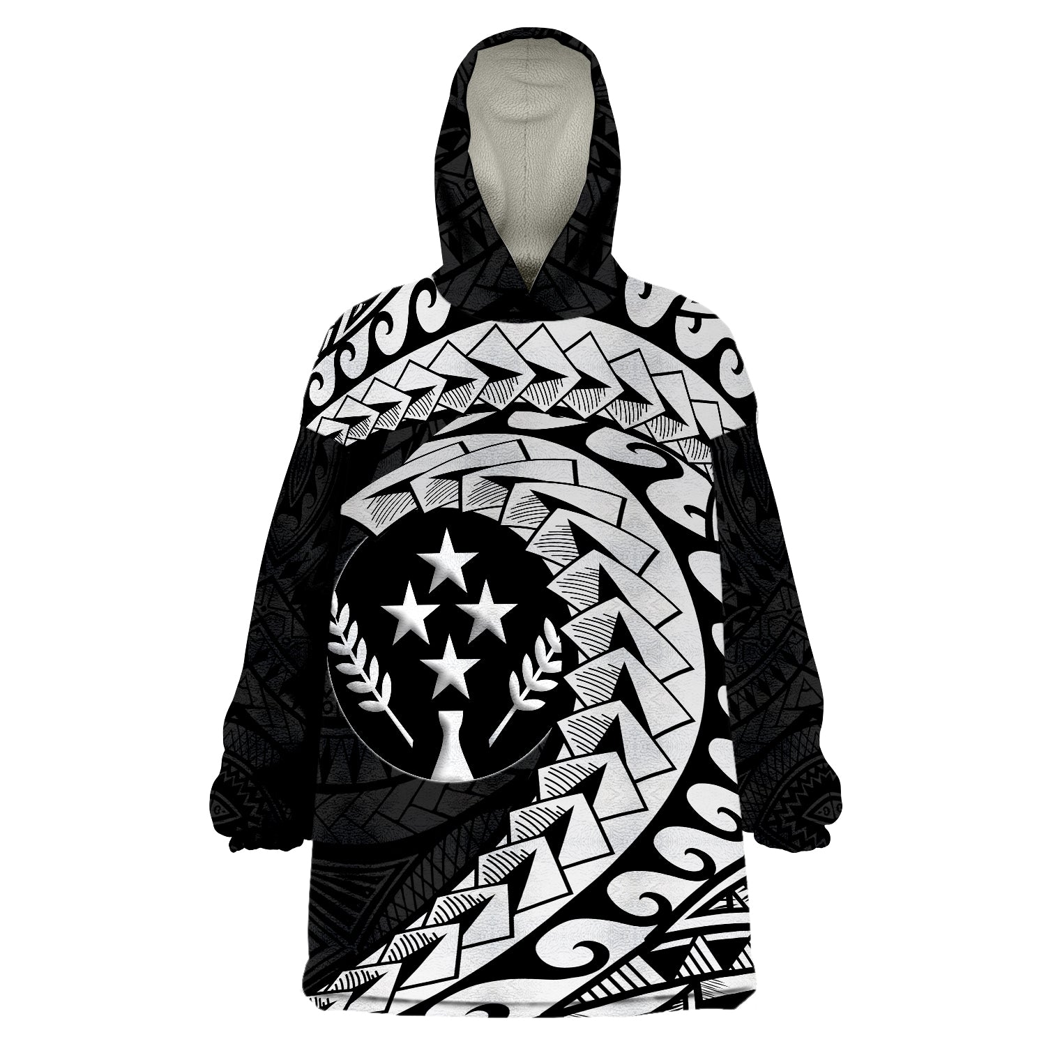 Kosrae Wings Style Wearable Blanket Hoodie - Wonder Print Shop