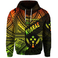 FSM Kosrae Zip Hoodie Happy Independence Day Original Vibes Reggae LT8 - Wonder Print Shop