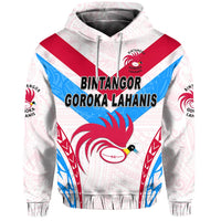 Custom Papua New Guinea Bintangor Goroka Lahanis Hoodie Rugby Original Style White, Custom Text And Number LT8 - Wonder Print Shop
