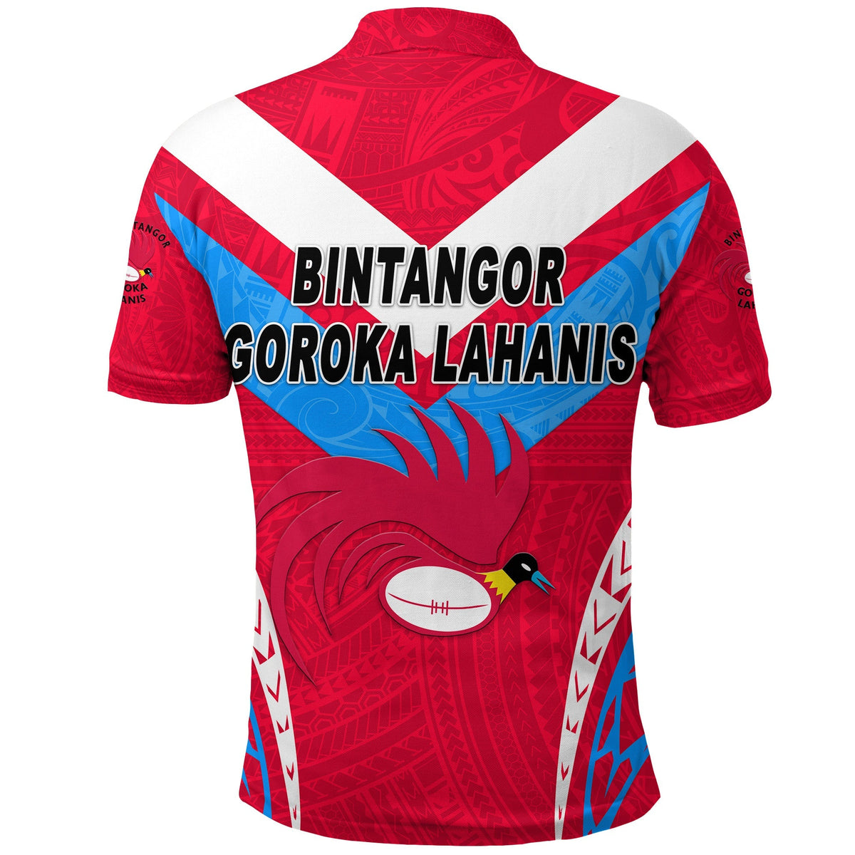 Papua New Guinea Bintangor Goroka Lahanis Polo Shirt Rugby Original Style Red LT8 - Wonder Print Shop