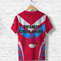 Papua New Guinea Bintangor Goroka Lahanis T Shirt Rugby Original Style Red LT8 - Wonder Print Shop