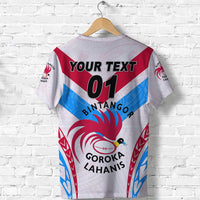 Custom Papua New Guinea Bintangor Goroka Lahanis T Shirt Rugby Original Style White, Custom Text And Number LT8 - Wonder Print Shop