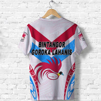 Papua New Guinea Bintangor Goroka Lahanis T Shirt Rugby Original Style White LT8 - Wonder Print Shop