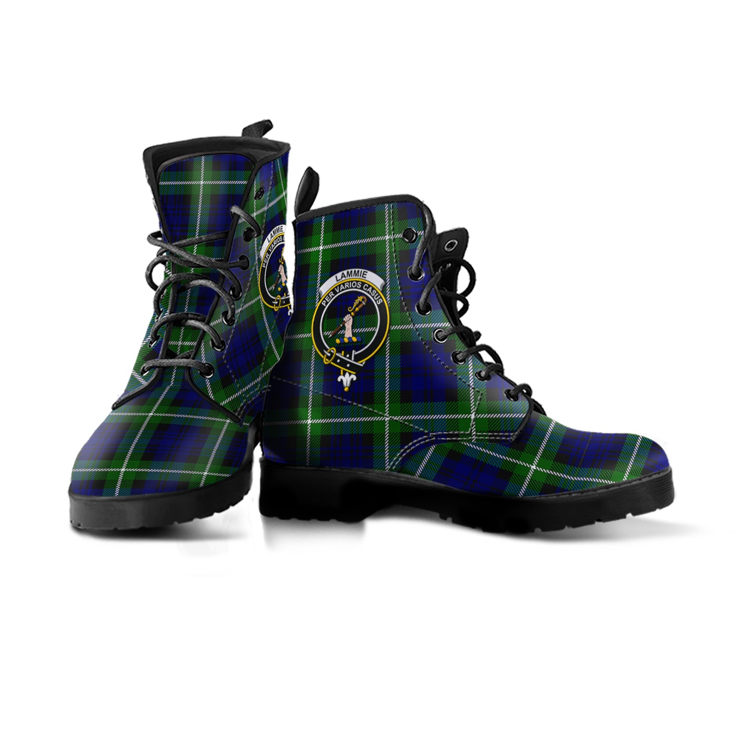scottish-lammie-clan-crest-tartan-leather-boots