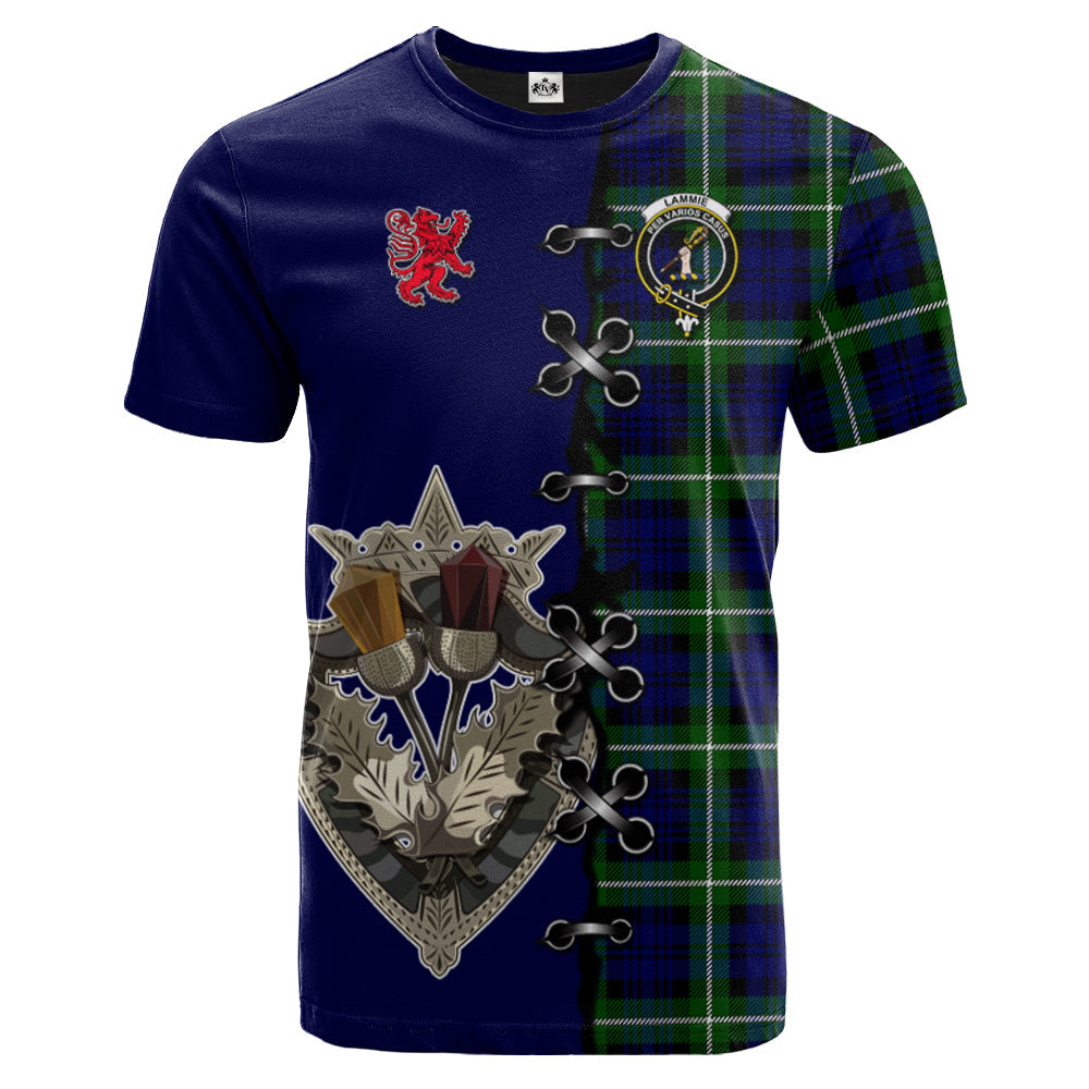scottish-lammie-clan-crest-tartan-lion-rampant-and-celtic-thistle-t-shirt