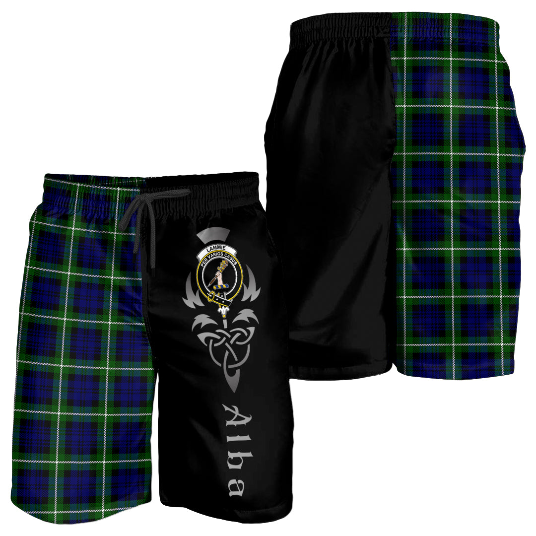 scottish-lammie-clan-crest-alba-celtic-tartan-men-shorts