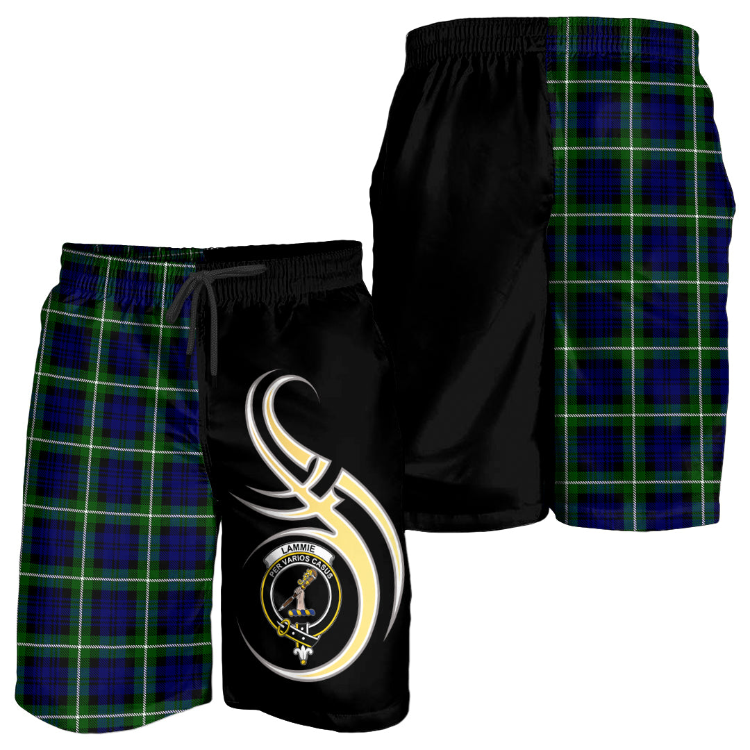 scottish-lammie-clan-crest-believe-in-me-tartan-men-shorts