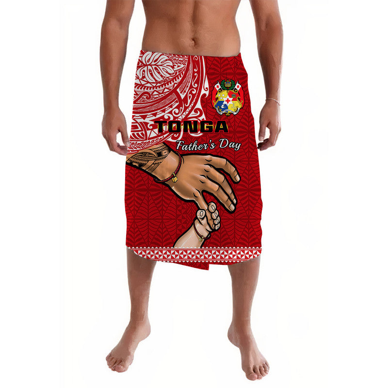 Tonga Fathers Day Lavalava Red Tongan Ngatu I Love You Dad - Wonder Print Shop