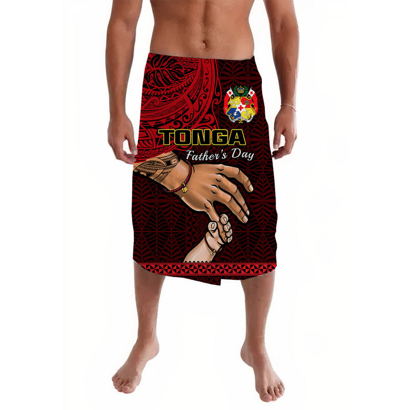 Tonga Fathers Day Lavalava Black Tongan Ngatu I Love You Dad - Wonder Print Shop
