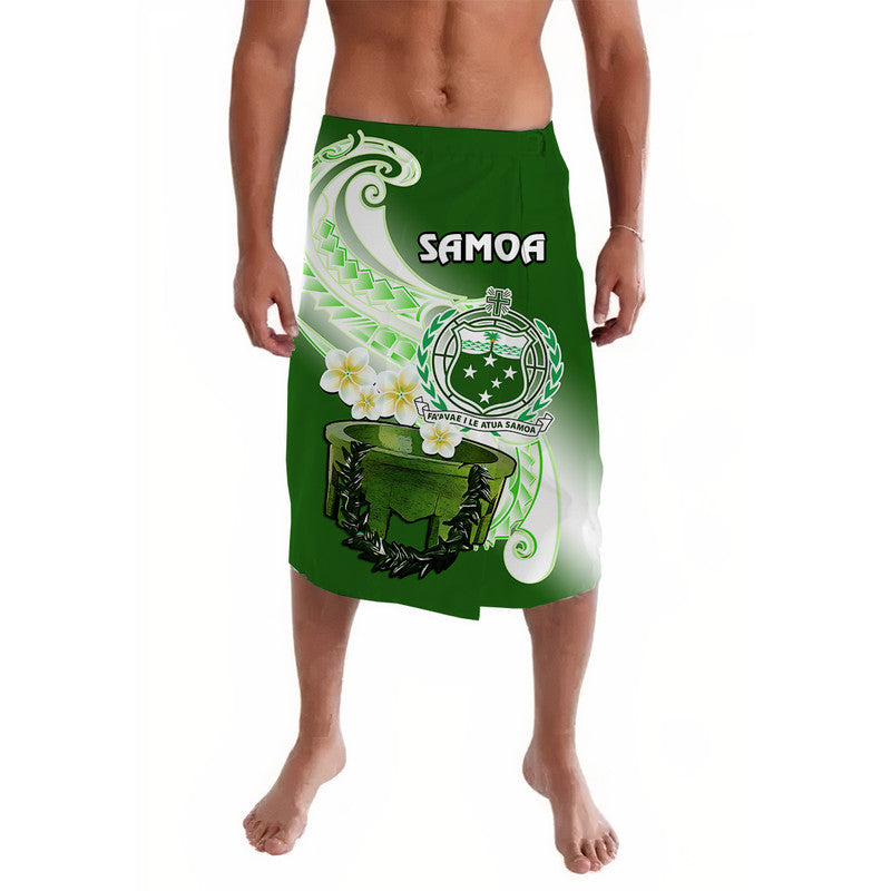 Samoa Lavalava Ula Fala Kava Bowl Plumeria Polynesian Green - Wonder Print Shop