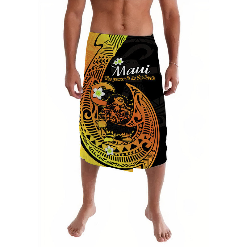 Mauis Fish Hook Lavalava Polynesian Gold Gradient Version - Wonder Print Shop