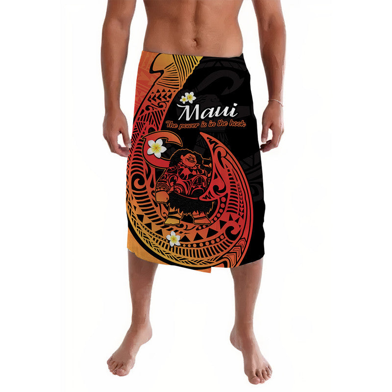Mauis Fish Hook Lavalava Polynesian Orange Gradient Version - Wonder Print Shop