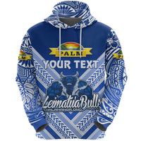 Custom Mate Maa Tonga Hoodie Leimatua Bulls Creative Style Blue LT8 - Wonder Print Shop