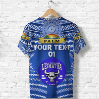 Custom Mate MaA Tonga T Shirt Leimatua Bulls Creative Style Blue No.1, Custom Text and Number LT8 - Wonder Print Shop