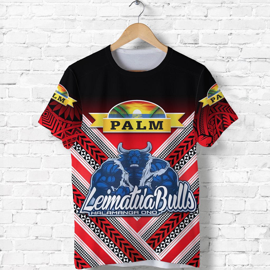 Mate MaA Tonga T Shirt LeimatuA Bulls Creative Style Red Lt8 - Wonder Print Shop