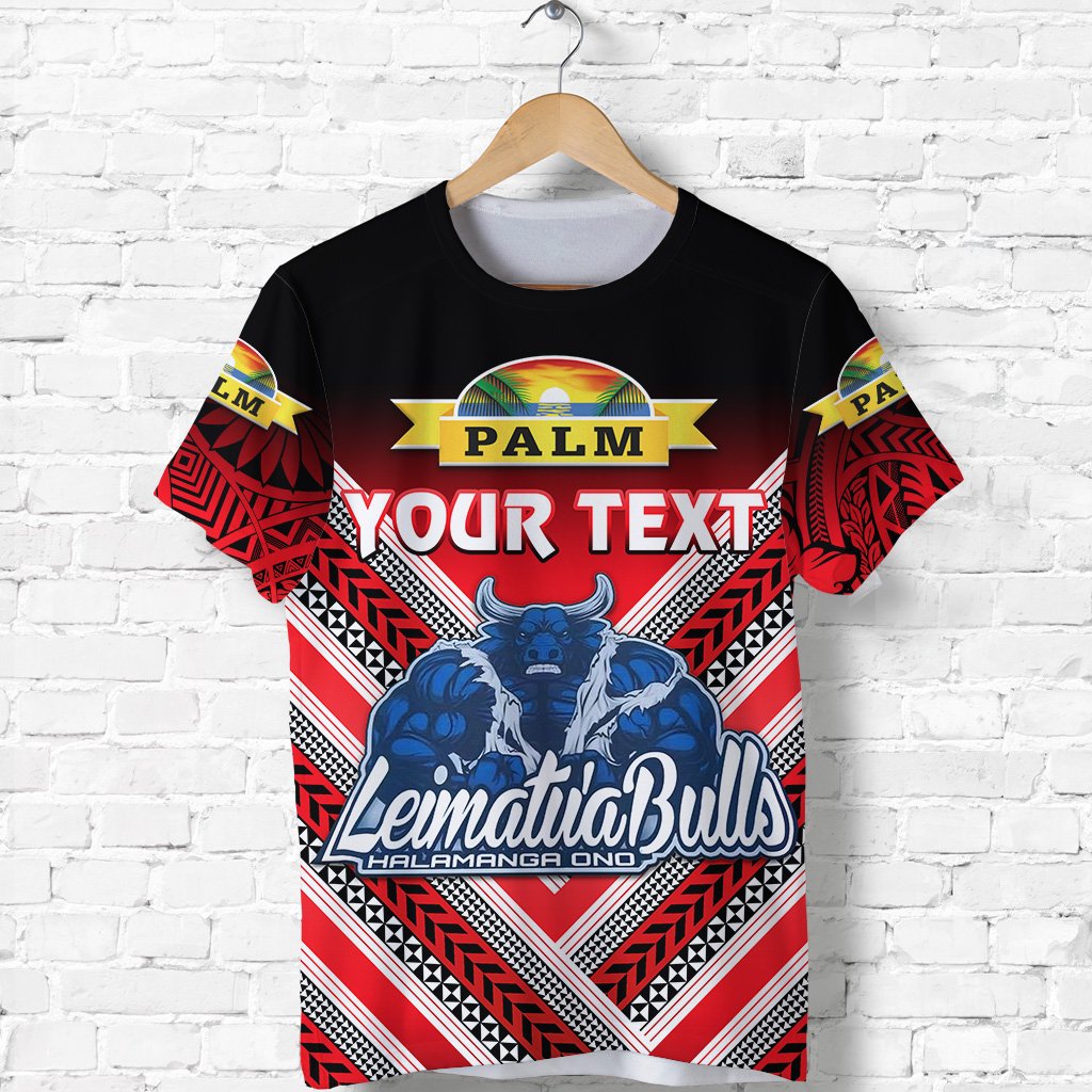 Custom Mate MaA Tonga T Shirt Leimatua Bulls Creative Style Red LT8 - Wonder Print Shop