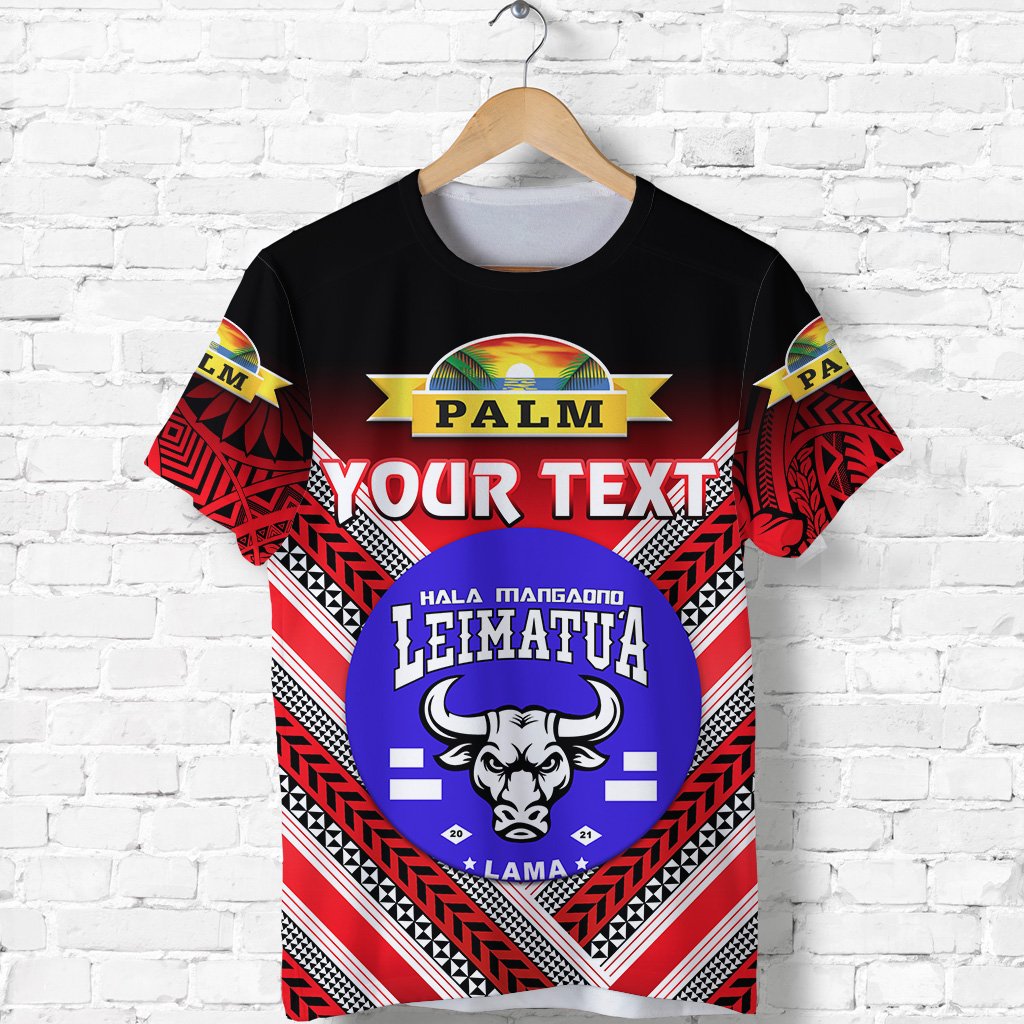 Custom Mate MaA Tonga T Shirt Leimatua Bulls Creative Style Red No.1 LT8 - Wonder Print Shop
