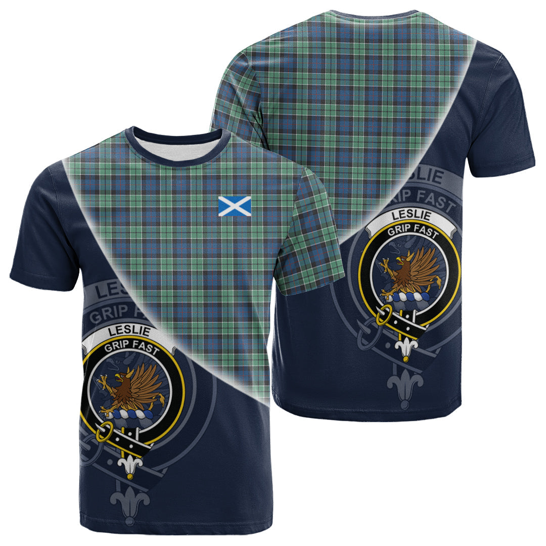 scottish-leslie-hunting-ancient-clan-crest-tartan-scotland-flag-half-style-t-shirt