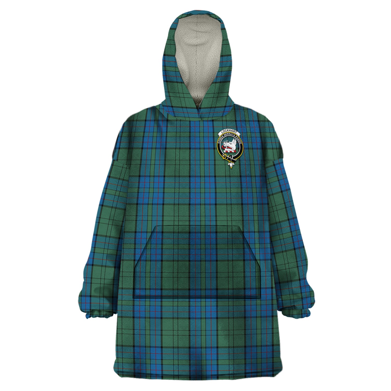 scottish-lockhart-clan-crest-tartan-wearable-blanket-hoodie