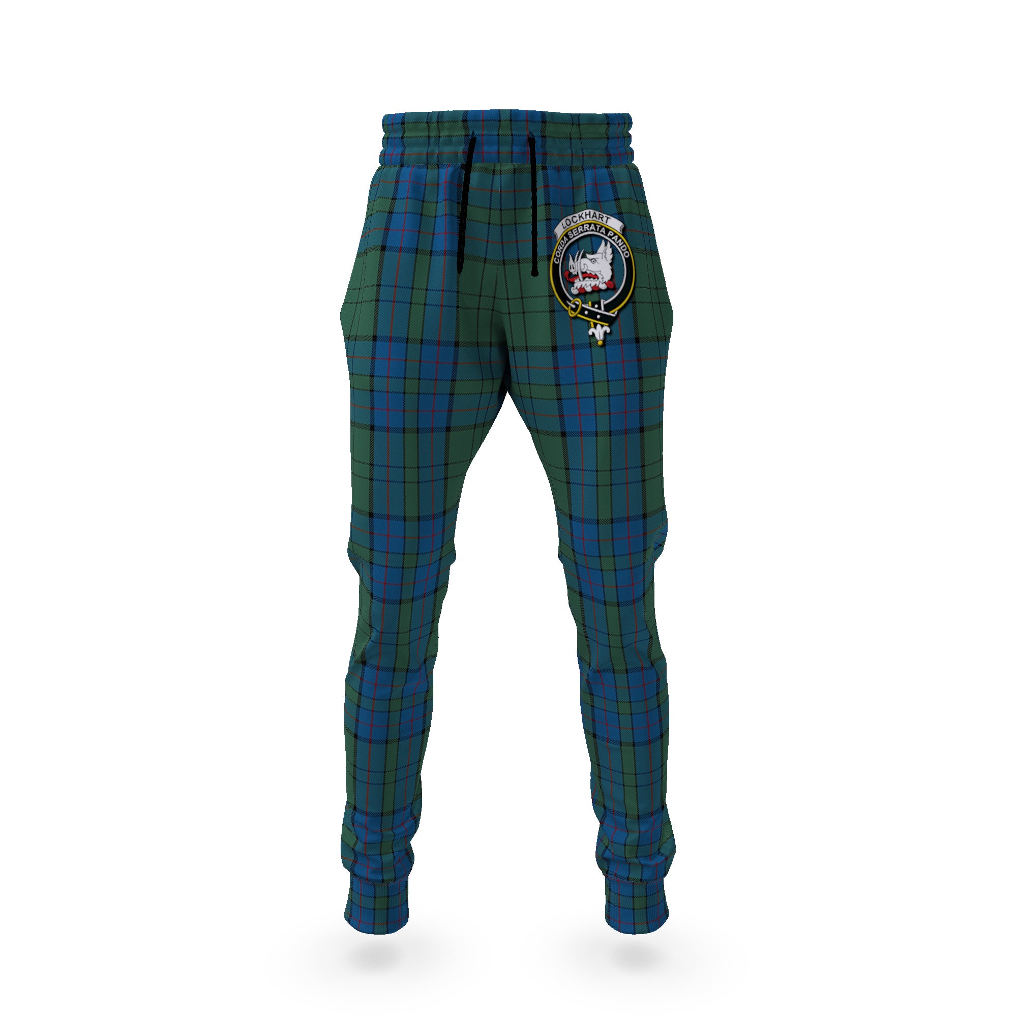 scottish-lockhart-clan-crest-tartan-jogger-pants