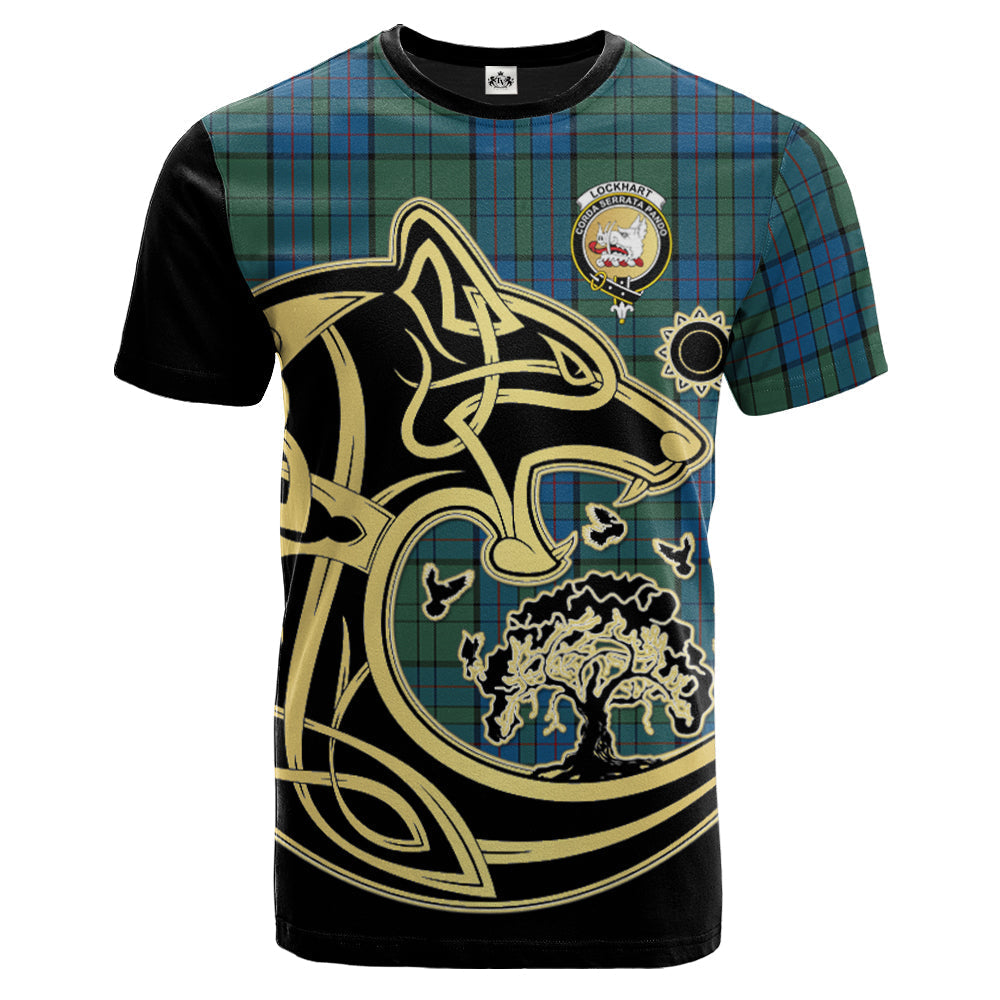 scottish-lockhart-clan-crest-celtic-wolf-tartan-t-shirt