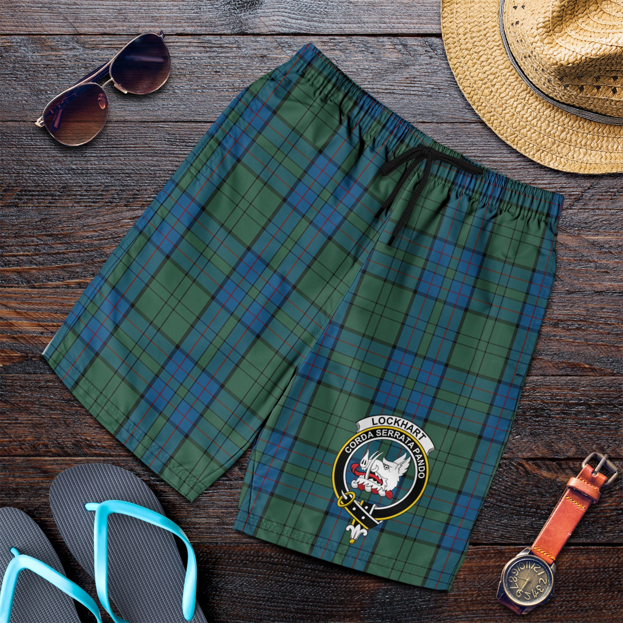 scottish-lockhart-clan-crest-tartan-men-shorts