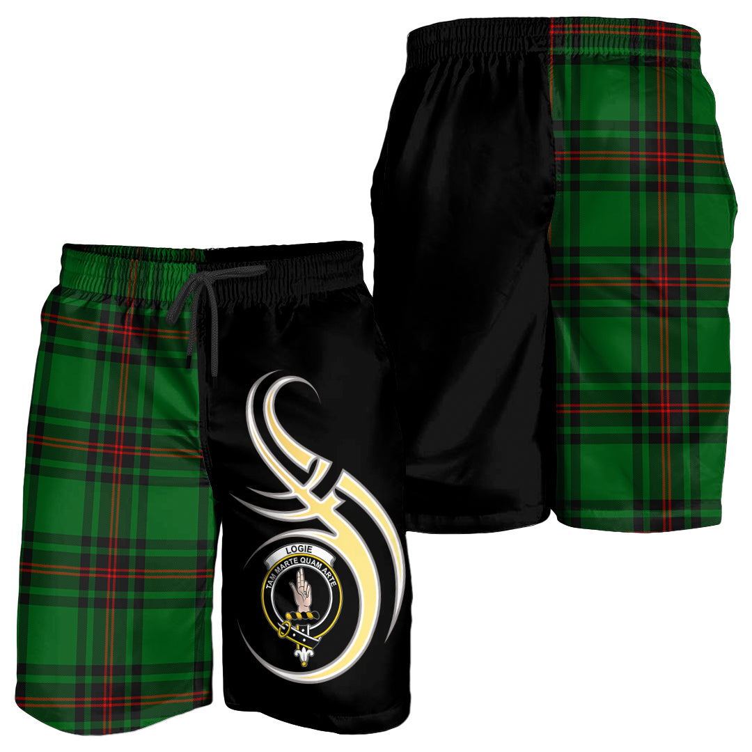scottish-logie-clan-crest-believe-in-me-tartan-men-shorts