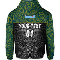 Custom Lomaiviti Fiji Rugby Zip Hoodie Original Style, Custom Text And Number LT8 - Wonder Print Shop
