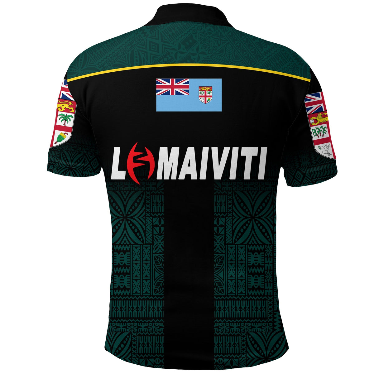 Fiji Lomaiviti Rugby Polo Shirt Simple Vibes LT8 - Wonder Print Shop