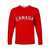 (Custom Personalised And Number) Baseball 2023 Canada Long Sleeve Shirts Red Style LT6 - Wonder Print Shop