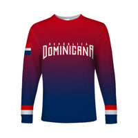 (Custom Personalised And Number) Baseball 2023 Dominicana Long Sleeve Shirts LT6 - Wonder Print Shop