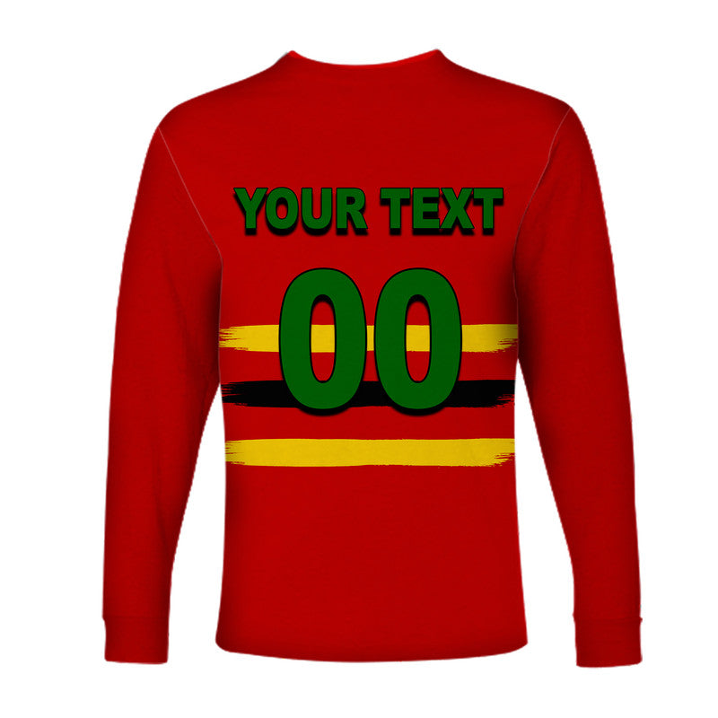 (Custom Personalised And Number) Zimbabwe Cricket Jersey Long Sleeve Shirts LT6 - Wonder Print Shop