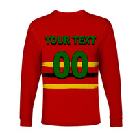 (Custom Personalised And Number) Zimbabwe Cricket Jersey Long Sleeve Shirts LT6 - Wonder Print Shop
