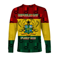 Ghana Republic Day Long Sleeve Button Shirt LT6 - Wonder Print Shop