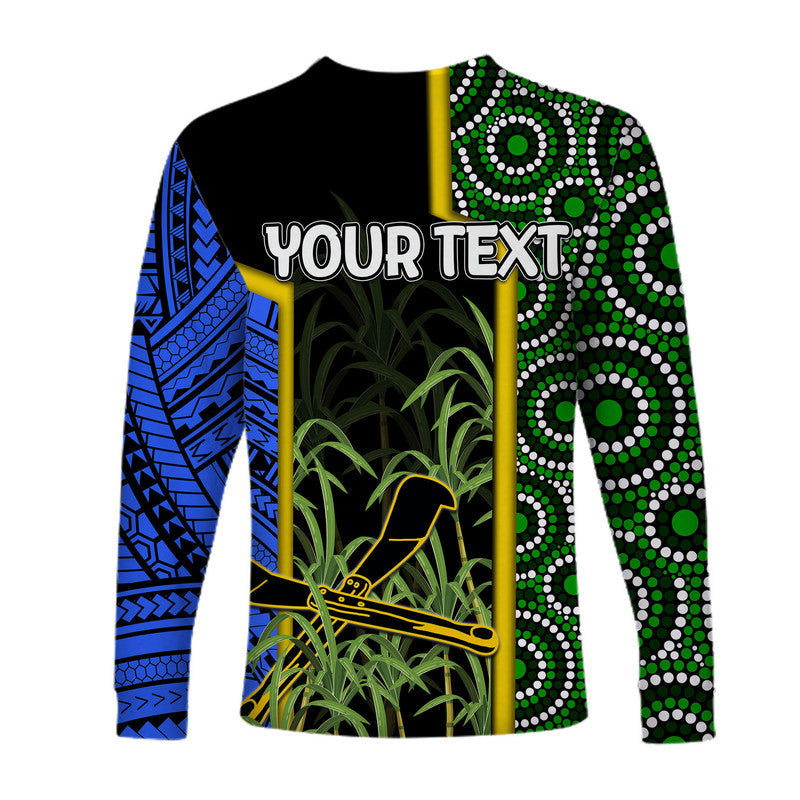 Custom Personalised South Sea Islanders Flag Style Long Sleeve Shirts Kanaka LT6 - Wonder Print Shop