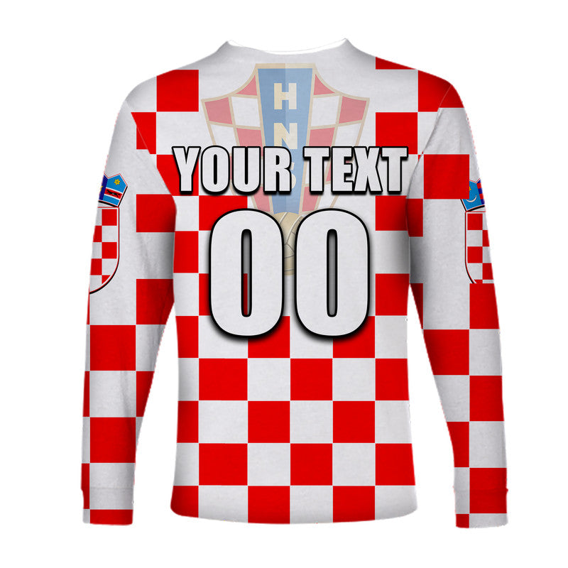 (Custom Personalised And Number) Croatia Soccer- Champions In My Heart Long Sleeve Shirt LT6 - Wonder Print Shop