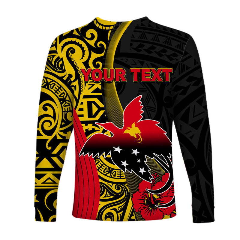 Custom Personalised Papua New Guinea Long Sleeve Shirts Vibe Style LT6 - Wonder Print Shop