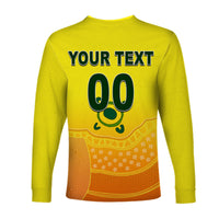 (Custom Personalised And Number) Australia Cricket Jersey 2022 Long Sleeve Shirts LT6 - Wonder Print Shop