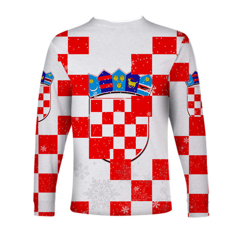 Croatia Christmas Santa Claus Dabbing Long Sleeve Shirt Replica Football Jersey LT6 - Wonder Print Shop