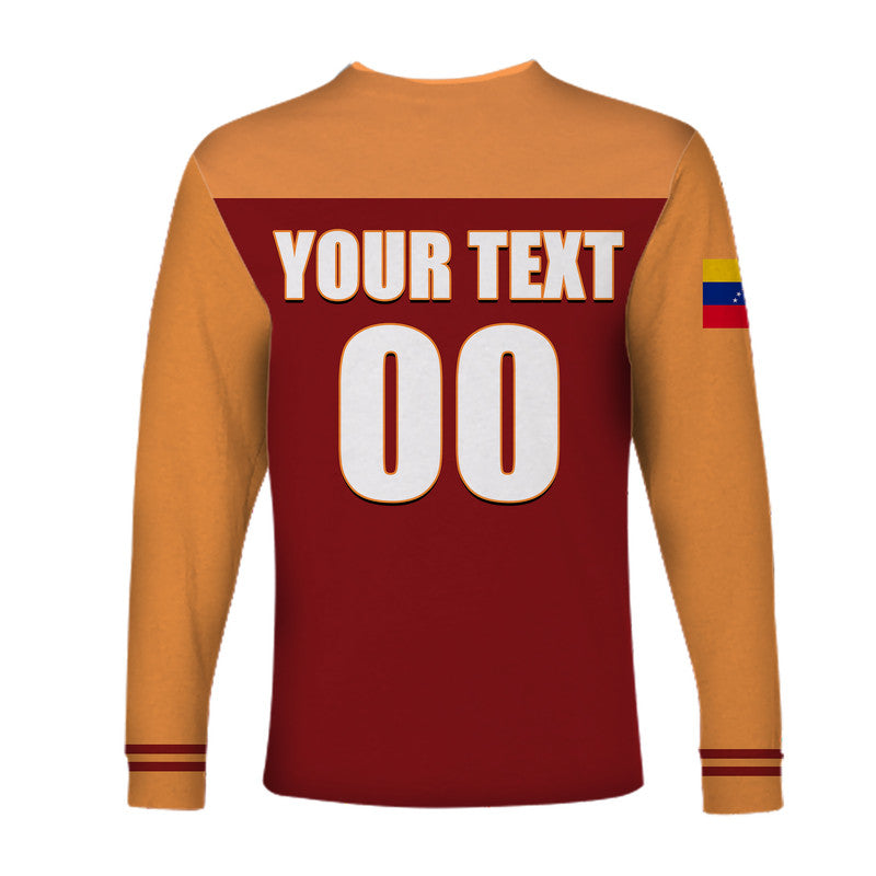 (Custom Personalised And Number) Baseball 2023 Venezuela Long Sleeve Shirts 2023 LT6 - Wonder Print Shop