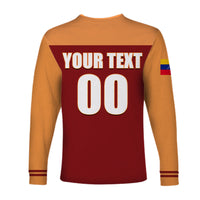 (Custom Personalised And Number) Baseball 2023 Venezuela Long Sleeve Shirts 2023 LT6 - Wonder Print Shop