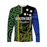 Custom Personalised South Sea Islanders Flag Style Long Sleeve Shirts Kanaka LT6 - Wonder Print Shop