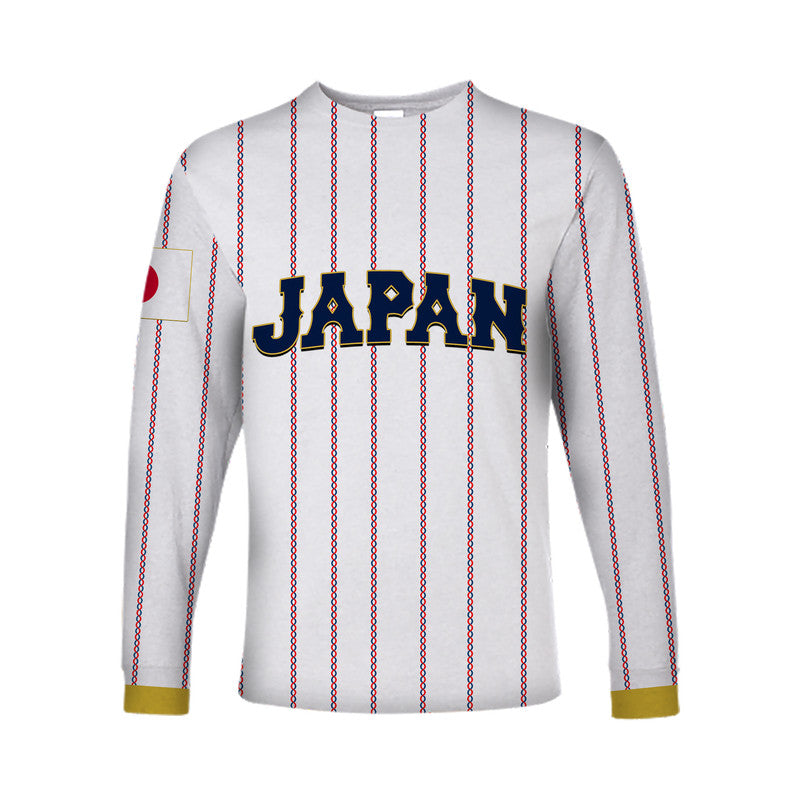 (Custom Personalised And Number) Baseball 2023-Japan Long Sleeve Shirts Replica Jersey LT6 - Wonder Print Shop