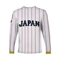 (Custom Personalised And Number) Baseball 2023-Japan Long Sleeve Shirts Replica Jersey LT6 - Wonder Print Shop