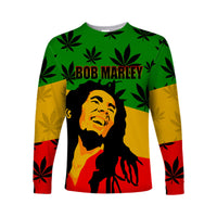 (Custom Personalised) Legend Bob - Reggae Long Sleeve Shirts Style LT6 - Wonder Print Shop