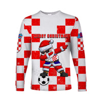 Croatia Christmas Santa Claus Dabbing Long Sleeve Shirt Replica Football Jersey LT6 - Wonder Print Shop