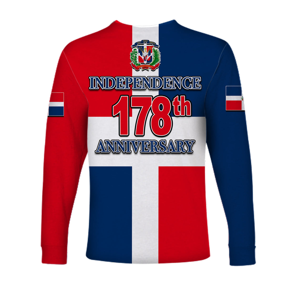 Dominican Republic Independence Day Long Sleeve Shirts LT6 - Wonder Print Shop