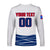 (Custom Personalised And Number) Baseball 2023 Puerto Rico Long Sleeve Shirts LT6 - Wonder Print Shop